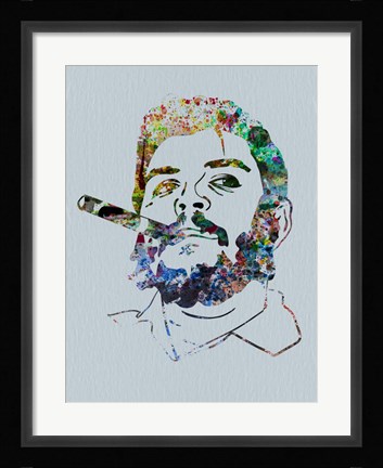 Framed Che Watercolor Print