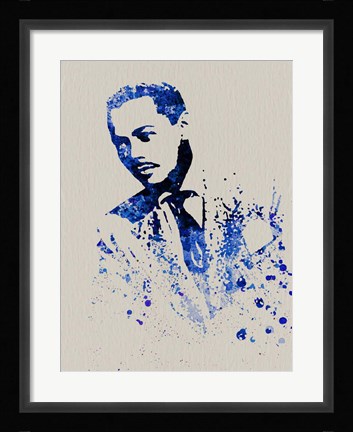 Framed Billy Eckstine Watercolor Print