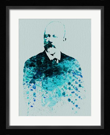 Framed Tchaikovsky Watercolor Print