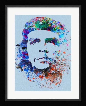 Framed Che Guevara Watercolor Print