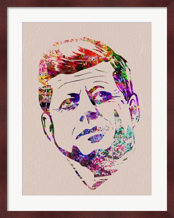 Framed Kennedy Watercolor Print