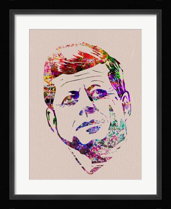 Framed Kennedy Watercolor Print