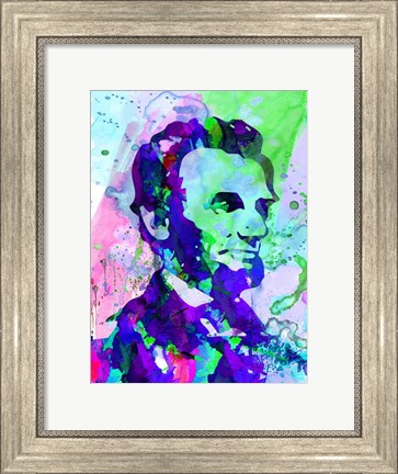Framed Lincoln Watercolor Print