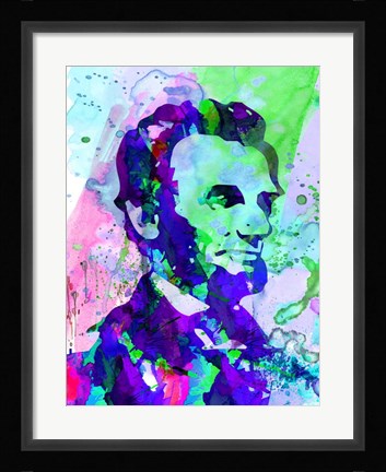 Framed Lincoln Watercolor Print