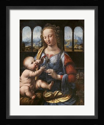 Framed Madonna of the Carnation Print