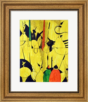Framed Yellow Print