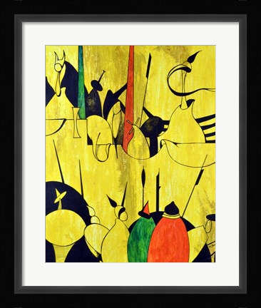 Framed Yellow Print