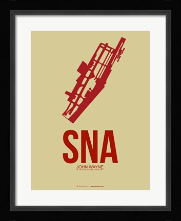 Framed SNA John Wayne 2 Print