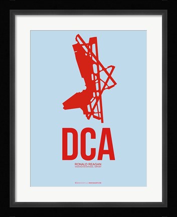 Framed DCA Washington 2 Print