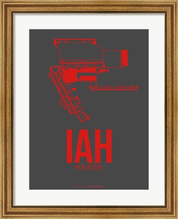 Framed IAH Houston Airport 1 Print