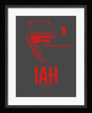 Framed IAH Houston Airport 1 Print