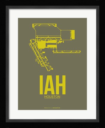 Framed IAH Houston Airport 2 Print