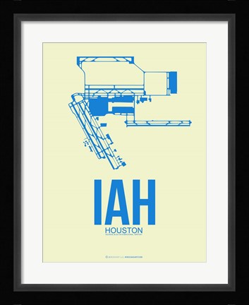 Framed IAH Houston Airport 3 Print
