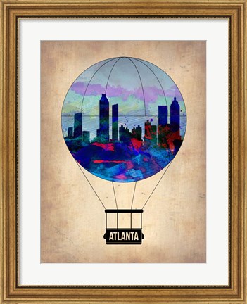 Framed Atlanta Air Balloon Print