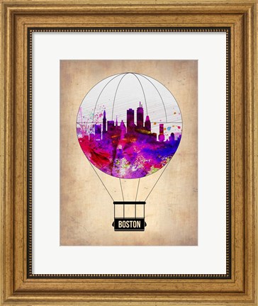 Framed Boston Air Balloon Print