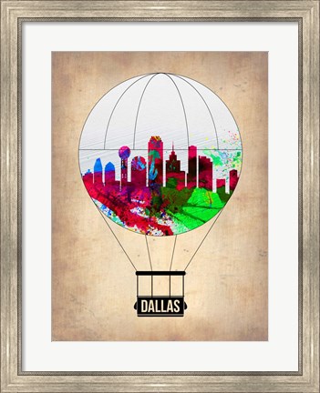 Framed Dallas Air Balloon Print