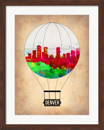 Framed Denver  Air Balloon Print