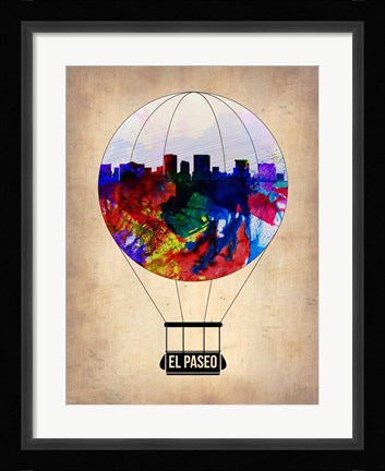 Framed El Paseo Air Balloon Print