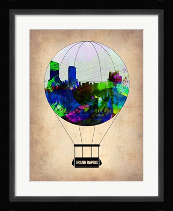 Framed Grand Rapids Air Balloon Print