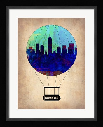 Framed Indianapolis Air Balloon Print