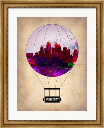 Framed Kansas Air Balloon Print