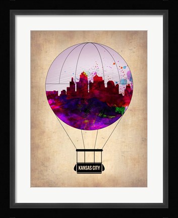Framed Kansas Air Balloon Print