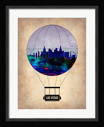 Framed Las Vegas Air Balloon Print