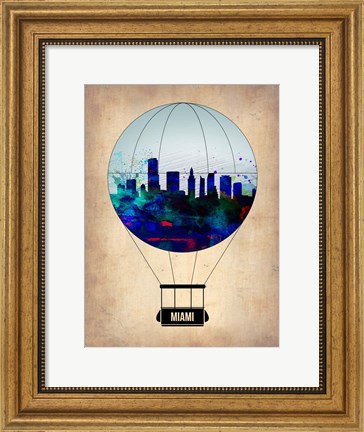 Framed Miami Air Balloon Print