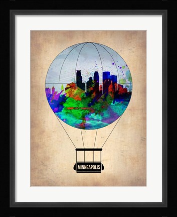 Framed Minneapolis Air Balloon Print