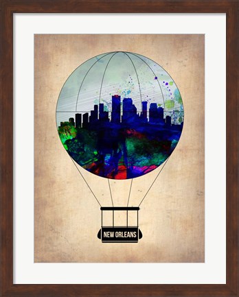 Framed New Orleans Air Balloon Print