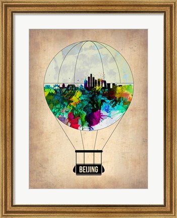 Framed Beijing Air Balloon Print
