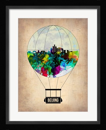 Framed Beijing Air Balloon Print