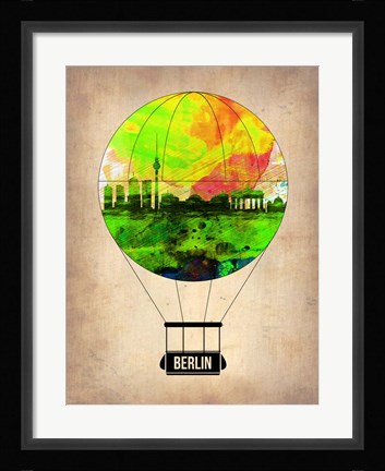Framed Berlin Air Balloon Print