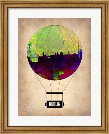 Framed Dublin Air Balloon Print