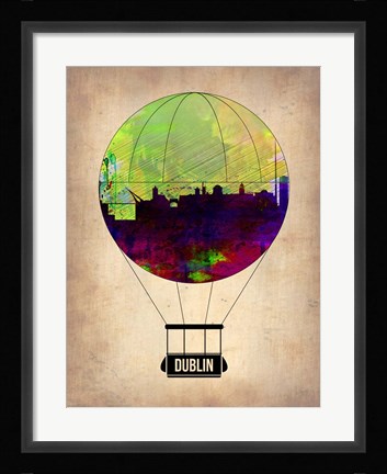 Framed Dublin Air Balloon Print