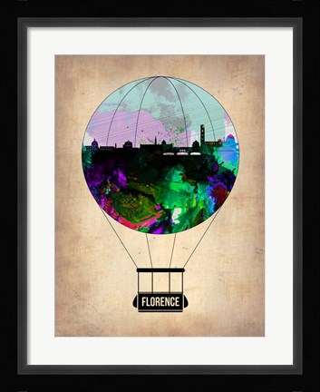 Framed Florence Air Balloon Print