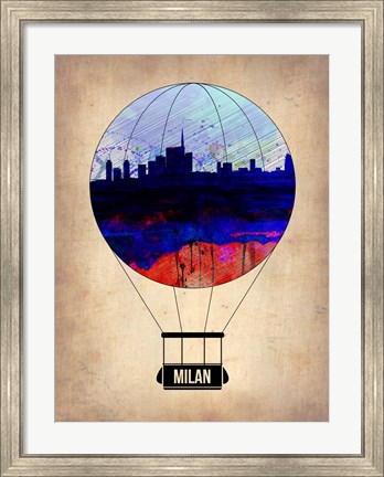 Framed Milan Air Balloon Print