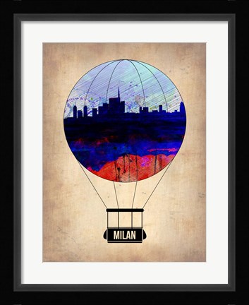 Framed Milan Air Balloon Print