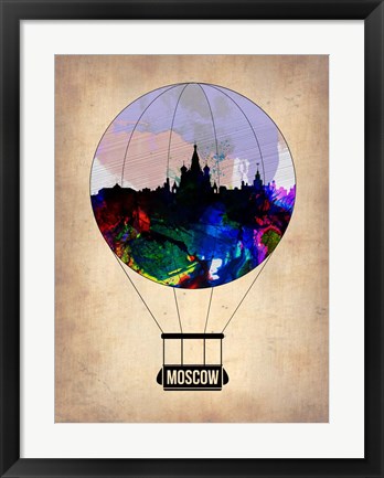 Framed Moscow Air Balloon Print
