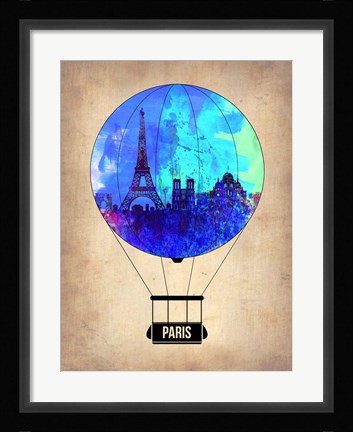 Framed Paris Air Balloon Print