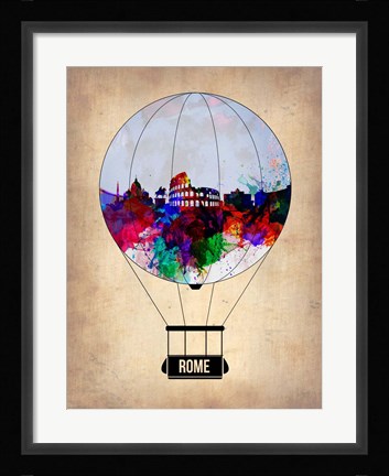 Framed Rome Air Balloon Print
