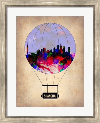 Framed Shanghai Air Balloon Print