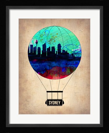 Framed Sydney Air Balloon Print