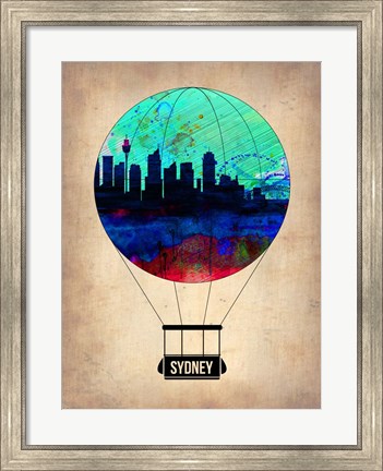 Framed Sydney Air Balloon Print