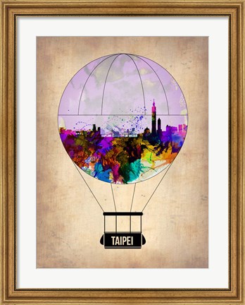 Framed Taipei Air Balloon Print