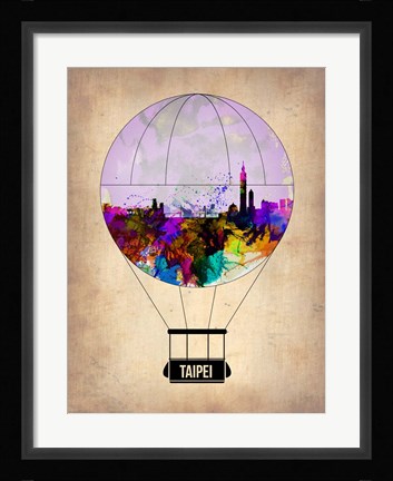 Framed Taipei Air Balloon Print