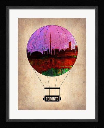 Framed Toronto Air Balloon Print