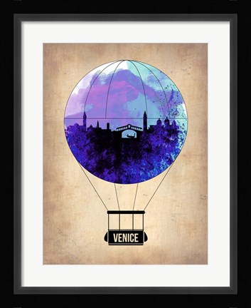 Framed Venice Air Balloon Print