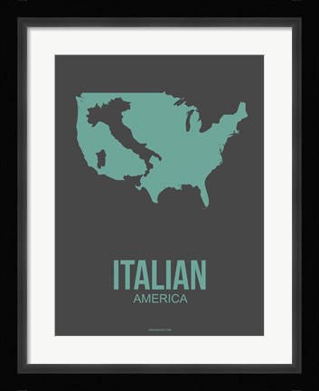 Framed Italian America 2 Print