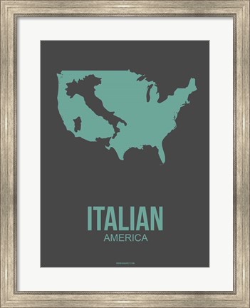 Framed Italian America 2 Print
